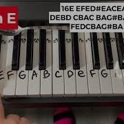 EASY Rush E Piano Tutorial With Letters Part 2