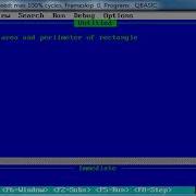 3 Qbasic Pgm To Find Out Area And Length Of Rectangle
