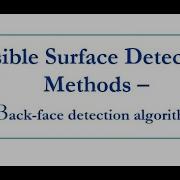 Back Face Detection Algorithm Lecture 27