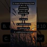 Test Your JavaScript Knowledge Javascript Javascriptchallenge Shorts Shortsvideo Trendingshort