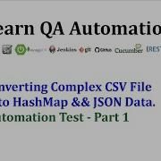 How To Convert Csv File TestData Into HashMap For Selenium Testing Part 1