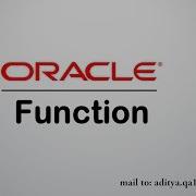 PL SQL Tutorial Function In Oracle Database User Defined Function