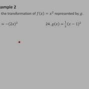 Algebra 2 Section 2 1 Transformations Of Quadratic Functions