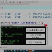 C Program To Swap Two Numbers Learn Coding