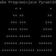 13 Pyramid Star Triangle Program In Java Java Technocrat Hindi