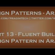 Fluent Builder Design Pattern In Arabic