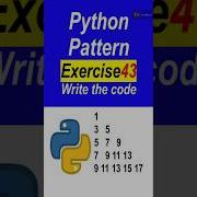 Python Pattern Exercise 43 With Solution Short Python Pattern Exercise Pythonpatterns Coding