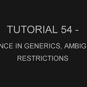 Java Programming Tutorial 54 Generic Classes And Inheritance Restrictions And Ambiguity English