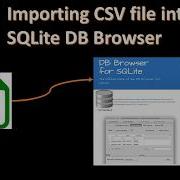 Importing CSV File To SQLite DB Browser