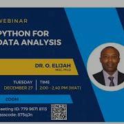 Webinar 2 Python For Data Analysis