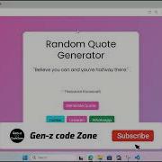 Random Quote Generator Using HTML CSS JavaScript Beautiful Bootstrap Project For Beginners
