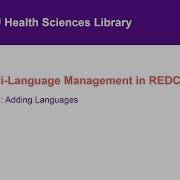 Multi Language Management In REDCap Part 1 Adding Languages