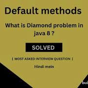 Diamond Problem In Multiple Inheritance In Java 8 Diamond Problem With Default Method HINDI