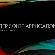 Flutter SQLite Demo App CRUD Operations Example