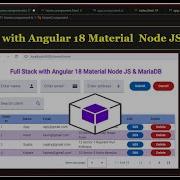 Full Stack Angular 18 Material Node JS MariaDB