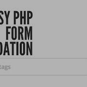 Easy PHP Validation Adding More Rules 3 4