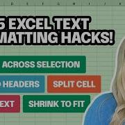 5 Text Formatting Hacks In Excel That Will BLOW Your Mind