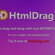 HtmlDrag Freeform Drag Drop HTML Editor For Final Tweaks
