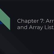 Java Chapter 7 Arrays Presentation William De Iasi