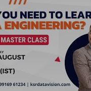 Master Class On Why You Need To Learn Data Engineering
