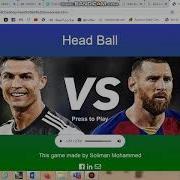 Head Ball Game Canvas JavaScript HTML CSS AI