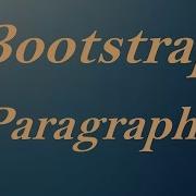 Bootstrap Paragraphs