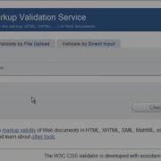 Using The W3C Validator