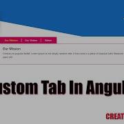 How To Make Custom Tab In Angular Tab In Angular Angular Angular Tutorial Angular Tab