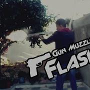 After Effect Gun Muzzle Flash Smoke Bullet Casing Test