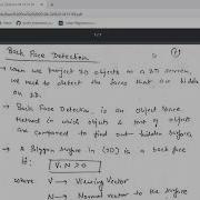 Back Face Detection
