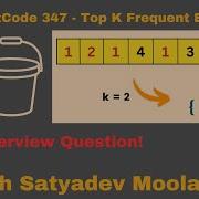 LeetCode 347 Top K Frequent Elements Bucket Sort Hash Map Python Solution