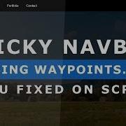 Sticky Navbar Using Waypoints Js Menu Fixed Top On Scroll JQuery Simple JQuery Plugin Tutorial