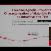 Keysight Technologies Electromagnetic Properties Characterization Of Materials