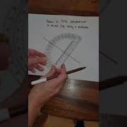 Geometry Draw A Perpendicular Line Using A Protractor