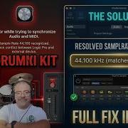 SOLUTION Error While Trying Tot Synchronize Audio And Midi Multi Channel Drums Kits