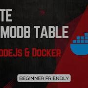How To Create DynamoDB Table With Node Js Docker AWS SDK