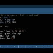 Python Program To Make A Clock Using Pydroid 3 App In Android