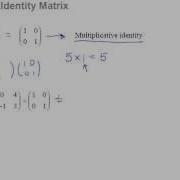 Identity Matrix And Determinant Of A Matrix