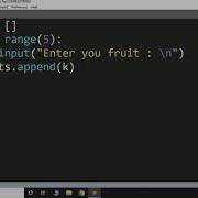How To Take User Input In A List In Python