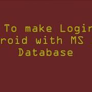 Connect Android App With SQL Server Login With Spinner