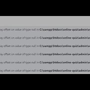 Warning Trying To Access Array Offset On Value Of Type Null PHP Error