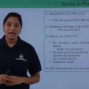 Perl Basic Syntax