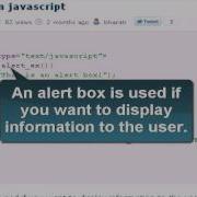Javascript Tutorial Alert Box In Javascript