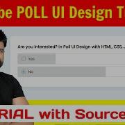 Ep74 Poll UI Design HTML CSS Javascript Tutorial With Source Code