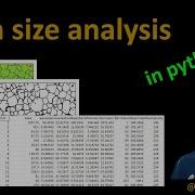 32 Grain Size Analysis In Python Using A Microscope Image