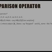 6 Logical Operator In Power Shell Equal Not Equal Less Than Equal Case Sensitive Comparison