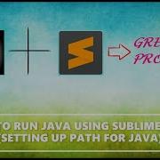 Run Any JAVA Program On Sublime Text