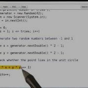 Computing Pi With Darts Intro To Java Programming