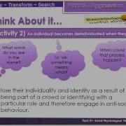 2015 16 Flipped PSYA3 Aggression Deindividuation AO1 Video 01
