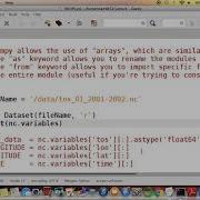 METR1313 Week 13 Segment 3 Accessing NetCDF Data Python Program Approach